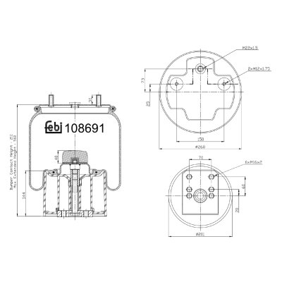 Febi Bilstein Air Spring 108691