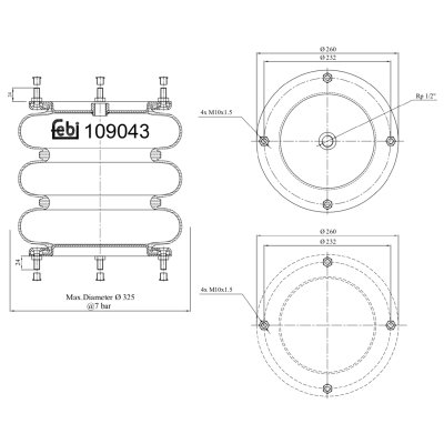 Febi Bilstein Air Spring 109043