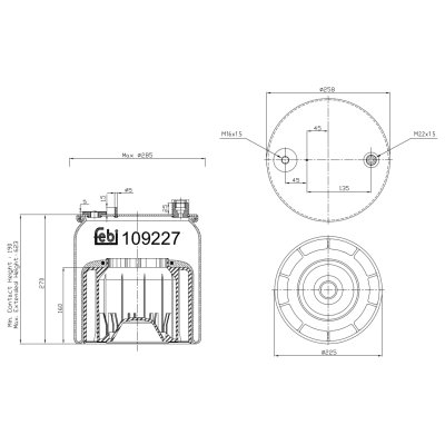 Febi Bilstein Air Spring 109227