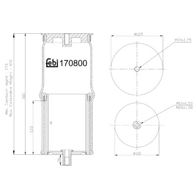 Febi Bilstein Air Spring 170800