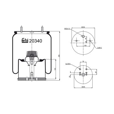 Febi Bilstein Air Spring 20340