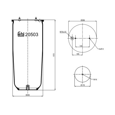 Febi Bilstein Air Spring 20503