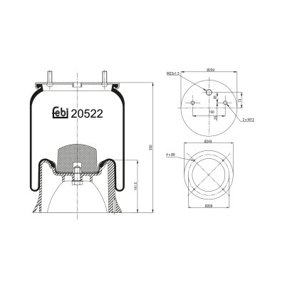 Febi Bilstein Air Spring 20522