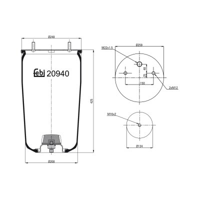 Febi Bilstein Air Spring 20940