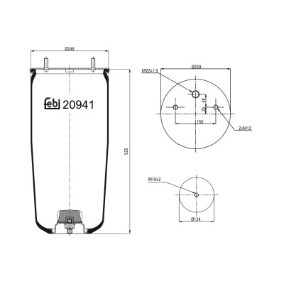 Febi Bilstein Air Spring 20941