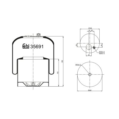 Febi Bilstein Air Spring 35691