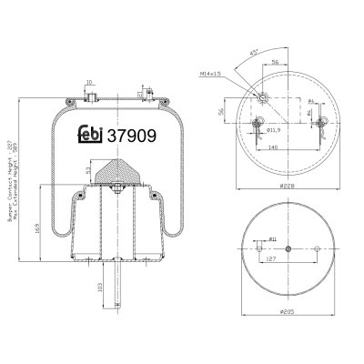 Febi Bilstein Air Spring 37909