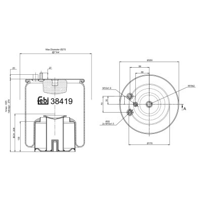 Febi Bilstein Air Spring 38419