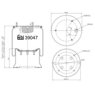 Febi Bilstein Air Spring 39047