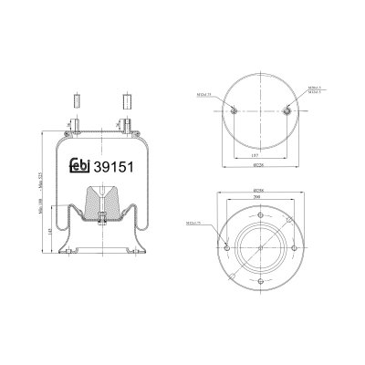 Febi Bilstein Air Spring 39151