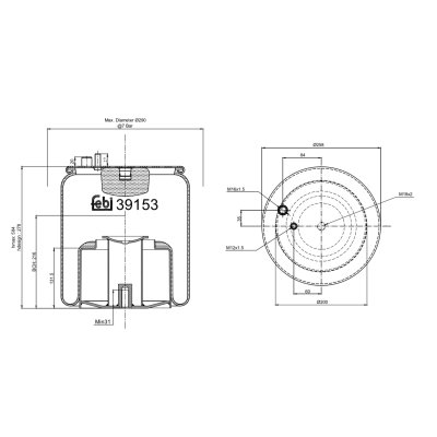 Febi Bilstein Air Spring 39153