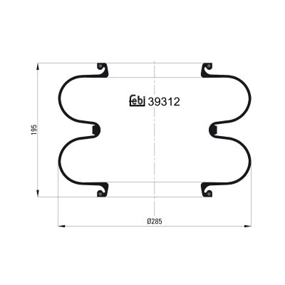 Febi Bilstein Air Spring 39312