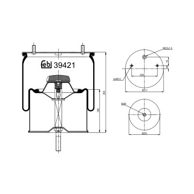 Febi Bilstein Air Spring 39421