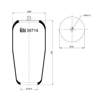 Febi Bilstein Air Spring 39714