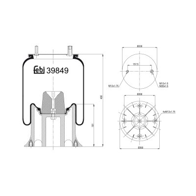 Febi Bilstein Air Spring 39849