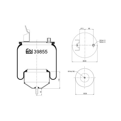 Febi Bilstein Air Spring 39855