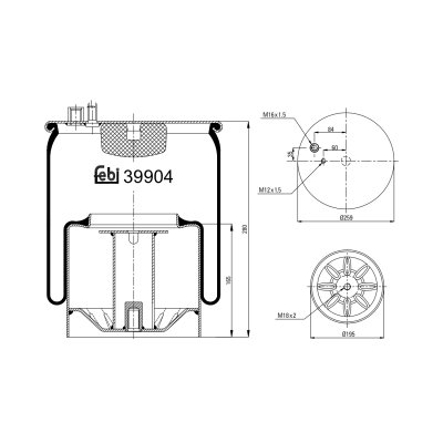 Febi Bilstein Air Spring 39904