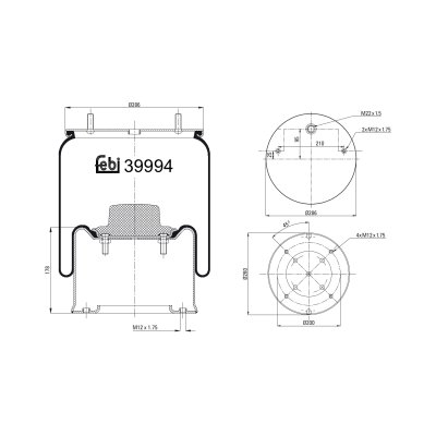 Febi Bilstein Air Spring 39994