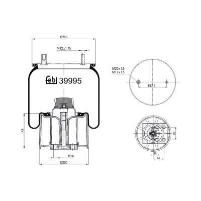 Febi Bilstein Air Spring 39995