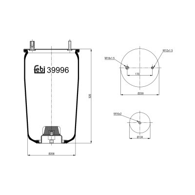 Febi Bilstein Air Spring 39996