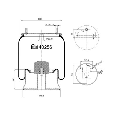 Febi Bilstein Air Spring 40256