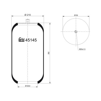 Febi Bilstein Air Spring 45145