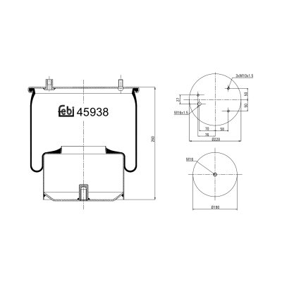 Febi Bilstein Air Spring 45938